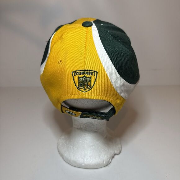 Reebok NFL Pro Line Green Bay Packers Hat Adjustable Closure Strap Back Green - Picture 3 of 6